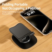 Support de téléphone et de tablette flexible réglable en alliage d'aluminium, pliable, rotatif à 360 degrés, pour diffusion en direct
