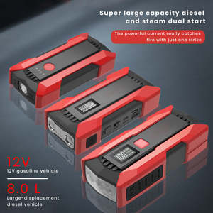 Автомобильное пусковое устройство 12В с двунаправленной зарядкой PD 65Вт, высокой емкостью, цифровым дисплеем и интеллектуальной защитой, в комплекте с автотулбоксом - Product Image 4
