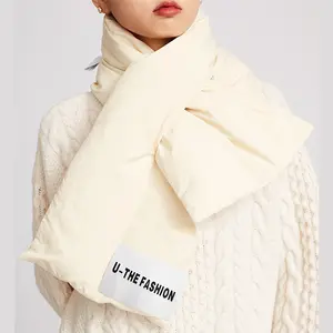ZG冬の女性のダウンスカーフ韓国風防水多用途スカーフ防寒ネック保護暖かいファッショナブルなユニセックススカーフ