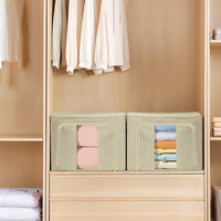 Grandes sacs de rangement pliables en toile pour placard, organisateur multifonctionnel sous lit pour draps et vêtements, sacs de rangement pour literie