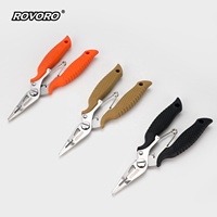 Pince de pêche ROVORO 14cm 63g résistante à l'eau salée pour couper la ligne tressée, retirer les hameçons et ouvrir les doubles anneaux