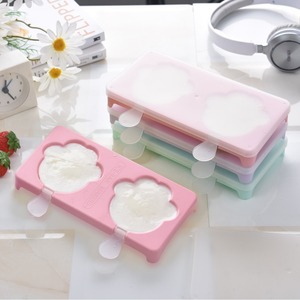 Molde para cubitos de hielo con forma de pata de gato, 2 cavidades, fácil de desmoldar, para hacer paletas de helado, uso en verano - Product Image 4