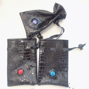 Bolsa para <span class=keywords><strong>dados</strong></span> con cordón de cuero PU, bolsa para <span class=keywords><strong>dados</strong></span> DND, bolsa de almacenamiento para cartas de tarot y oráculo, regalo, monedas, accesorios de joyería, bolsa para <span class=keywords><strong>dados</strong></span> - Product Image 5