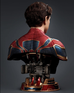 Personajes de silicona realistas de superhéroes, busto de Spider-Man de tamaño real, muy vendidos, para decoración de centros comerciales. - Product Image 3