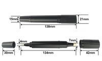 Stylo Permanent à base d'huile, 2 pièces, vente en gros, marqueurs vide à Double tête