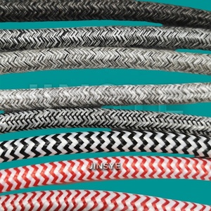 2 코어 0.75mm / 0.824mm CE VDE SAA 2025UL 퓨어 화이트 펄 화이트 베이지 컬러 솔리드 구리 면 원형 전기 케이블 - Product Image 2