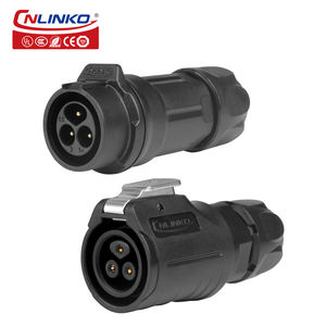 Cnlinko LP16 3-контактный разъем ip68 пластиковый проводной винт круговой водонепроницаемый авиационный Разъем 3-контактный Электрический проводной разъем - Product Image 6