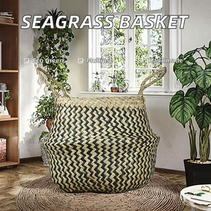 Cesta de Almacenamiento de Mimbre Hecha a Mano, Entrega Rápida, Ecológica, Multifuncional, Color Personalizado, Diseño Personalizado, OEM/ODM Vietnam - Product Image 2