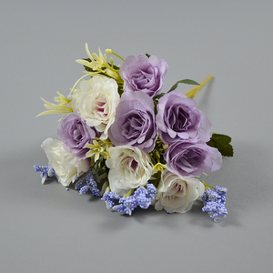 Bouquet di Fiori di Seta, <span class=keywords><strong>Rose</strong></span> Artificiali in Bulk per Vasi, Decorazioni Vintage per Matrimoni e Casa, Bouquet di <span class=keywords><strong>Rose</strong></span> per Sposa e Damigelle - Product Image 3