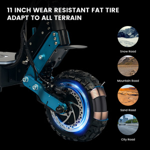 Scooter Eléctrico JLM H5, Stock en EE. UU., Directo de Fábrica, Motor Dual de 6000W, 60V 30Ah, 85km/h, Todoterreno, Neumático de 11 Pulgadas - Product Image 3