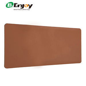 لوحة ماوس من الجلد الأسود عالي الجودة مع شعار مخصص لاسلكي للكمبيوتر والمكتب أسفل PU في المخزون! - Product Image 6