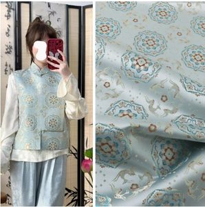 Imitation de style national Song Jin Hanfu tissu gilet blouse brocart vêtements tissu - Product Image 1