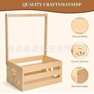 Caja de Almacenamiento de Madera para Bebés con Colgador para Ropa, Organizador para Bebés de 0 a 12 Meses, Artículos Esenciales para Bebés, Tipo Cuadrado Grande, Moderno y Sencillo - Product Image 4
