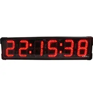 Swimming Race Timer Red Shakeproof Adjustable Brightness Led Digital Race Timer Race Timing Clock