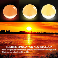 Aufwachlicht Sonnenaufgang Nachtlicht Schlaf-Smart-LED Kinder-Wecker