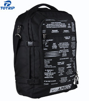Sac de voyage à roulettes léger et résistant à l'eau en polyester de luxe avec fermeture éclair, sac à dos pliable