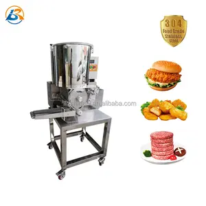 Macchina per fare hamburger completamente automatica/linea di produzione di hamburger torty/macchina per formare crocchette di pollo