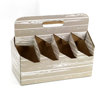 Individuell Bedruckte Wellpappe 6-Flaschen-Weinträger-Box mit Griff, Wein-Geschenkverpackung für Feiertagsgeschenke
