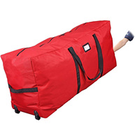 Sac de rangement pour sapin de Noël, pliable, à roulettes, grande capacité, durable, pour l'organisation des décorations de vacances