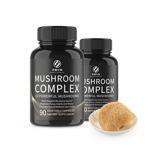 Capsule di Miscela di 10 Funghi per Adulti con <span class=keywords><strong>Complesso</strong></span> di Reishi, Criniera di Leone, Cordyceps e Funghi Chaga, Etichetta Privata OEM - Product Image 4