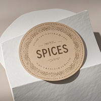 Étiquettes alimentaires en gros personnalisables en papier kraft, autocollants avec logo sur mesure pour emballages de produits surgelés, en conserve, bouteilles et sacs