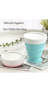 Spot New Silicone Folding Cup Sleeve Outdoor Student Coffee <b>Mug</b> <b>Plastic</b> Drinking Gift Cup - Product Image 3