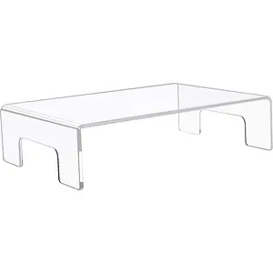 Clear Acrylic Display Racks 12\" x 8\" x 3\" Retail Display for Food & Laptop Notebooks with Tray Handles