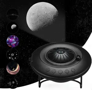 Home Planetarium UFO Galaxy Projector Lamp 8 in 1 Ultra Clear Dynamic Meteor Projector Night Light Home Ceiling Theater for Kids