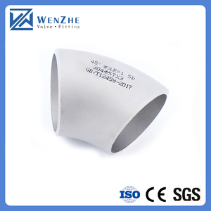 Phụ kiện ống thép không gỉ 316, bề mặt nhẵn, liền mạch, chịu áp suất cao, loại Sch10 Sch40, cút nối LR bán kính dài 90 độ, tiêu chuẩn ASTM B16.9 - Product Image 4