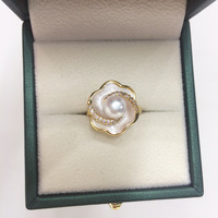 Ensemble collier et boucles d'oreilles en perles d'eau douce naturelles de qualité 5A, plaqué or rose 14 carats, bijoux fleur bouclée pour femme, idéal pour les soirées