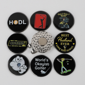 Marqueurs de balles de <span class=keywords><strong>golf</strong></span> personnalisés de haute qualité en métal émaillé vierge à graver pour produits de <span class=keywords><strong>golf</strong></span> - Product Image 6