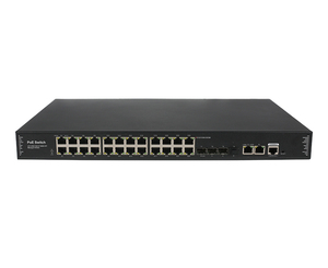 Switch PoE géré avec 24 ports PoE 10/100/1000/2500M et 2 ports RJ45 Uplink 1/10G, 4 ports SFP+ Fibre 1/10G - Product Image 1