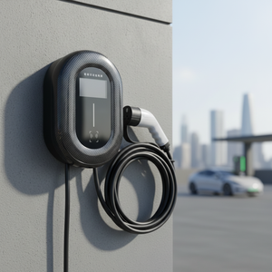 Cargador de Vehículos Eléctricos de 7kW 32A, Tipo <span class=keywords><strong>2</strong></span>, Enchufe CEE, Estación de Carga Rápida con Cable de 5M, Enchufe RFID, Unidad de Carga para Uso Doméstico - Product Image 1