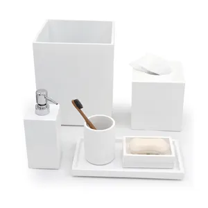 5 star hotel White bathroom accessories home decor bath set products