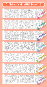 Carta per Pittura Graffiti su Larga Scala 3-M, Tela Creativa per <span class=keywords><strong>Colorare</strong></span> e Incollare sul <span class=keywords><strong>Muro</strong></span>, Rotolo d'Immagine per Graffiti dei Bambini - Product Image 3