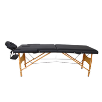 Mobilier de salon spa moderne pliable et portable Lit de massage esthétique électrique à hauteur réglable pour hôtel ou salle de sport en bois