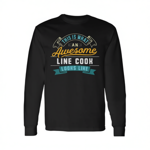 T-shirt à manches longues pour cuisinier, cadeau de diplôme pour un emploi génial, idéal pour les professionnels de la restauration - Product Image 2