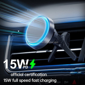 Nuovo Prodotto Certificato: Supporto per Telefono da Auto con Ricarica Wireless Veloce 15W, Rotazione Elettrica e Magnete N52 - Product Image 1