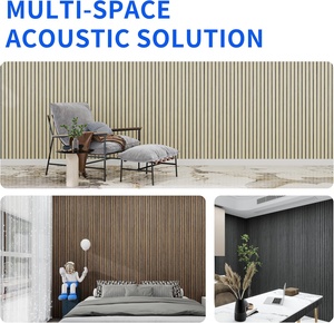 Panneaux muraux acoustiques en bois plaqué PET auto-adhésifs faciles à installer sans perçage, panneaux absorbants du son <span class=keywords><strong>pour</strong></span> la rénovation de la maison en DIY - Product Image 6