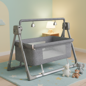 <span class=keywords><strong>Culla</strong></span> Portatile Multifunzionale per Neonati, Lettino Elettrico Pieghevole con Zanzariera, <span class=keywords><strong>Culla</strong></span> da Comodino per Bambini - Product Image 1
