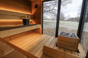 Meilleure vente <span class=keywords><strong>Sona</strong></span> Sauna traditionnel multifonctionnel en pruche du Canada Poêle à bois massif Sauna - Product Image 2