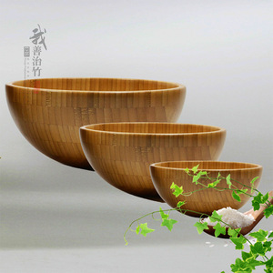 Bamboo Bowls Set Handmade Natural Wood Salad Fruit Storage Japanese Style JZW 09 - Product Image 1