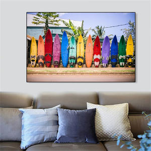 ภาพทิวทัศน์สวยงามเซิร์ฟบอร์ดสีสันสดใสในเมาอิรูปภาพเซิร์ฟถ่ายภาพผ้าใบพิมพ์โปสเตอร์ตกแต่งห้องตกแต่งบ้าน - Product Image 3