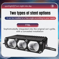 2 Pièces Phares LED pour Voiture et Moto, Feux de Grille, Feux de Conduite, Feux de Travail, Ampoules Antibrouillard pour Voiture et Camion TT8