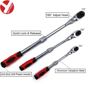 72 Tooth Reversible Lightweight Extendable Long <strong>Ratchet</strong> <strong>Wrench</strong> Handle with Soft Grip Handle - Product Image 2