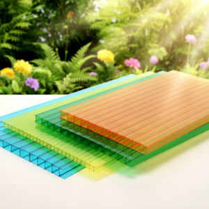 Panel de <span class=keywords><strong>Policarbonato</strong></span> Hueco Resistente al Calor y a los Impactos, Lámina de Techo de PC de Doble Pared para Tragaluces de Talleres Industriales - Product Image 1