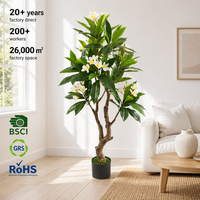 JWS4247 Nouvelle Conception de Fleurs Artificielles de Plumeria Rubra pour la Décoration de la Maison, du Jardin et des Centres Commerciaux