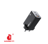 Chargeur rapide GAN PD3.1 65W avec 2 ports USB + 1 port Type-C (ignifuge) Protection contre les surcharges écologique Utilisation à domicile/en voyage