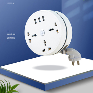 Smart Home Products European Standard Storage Disc <b>Socket</b> 3 <b>USB</b> Port 2500W Quick Charge QC 3.0 Charger Outlets Power Adapter - Product Image 5