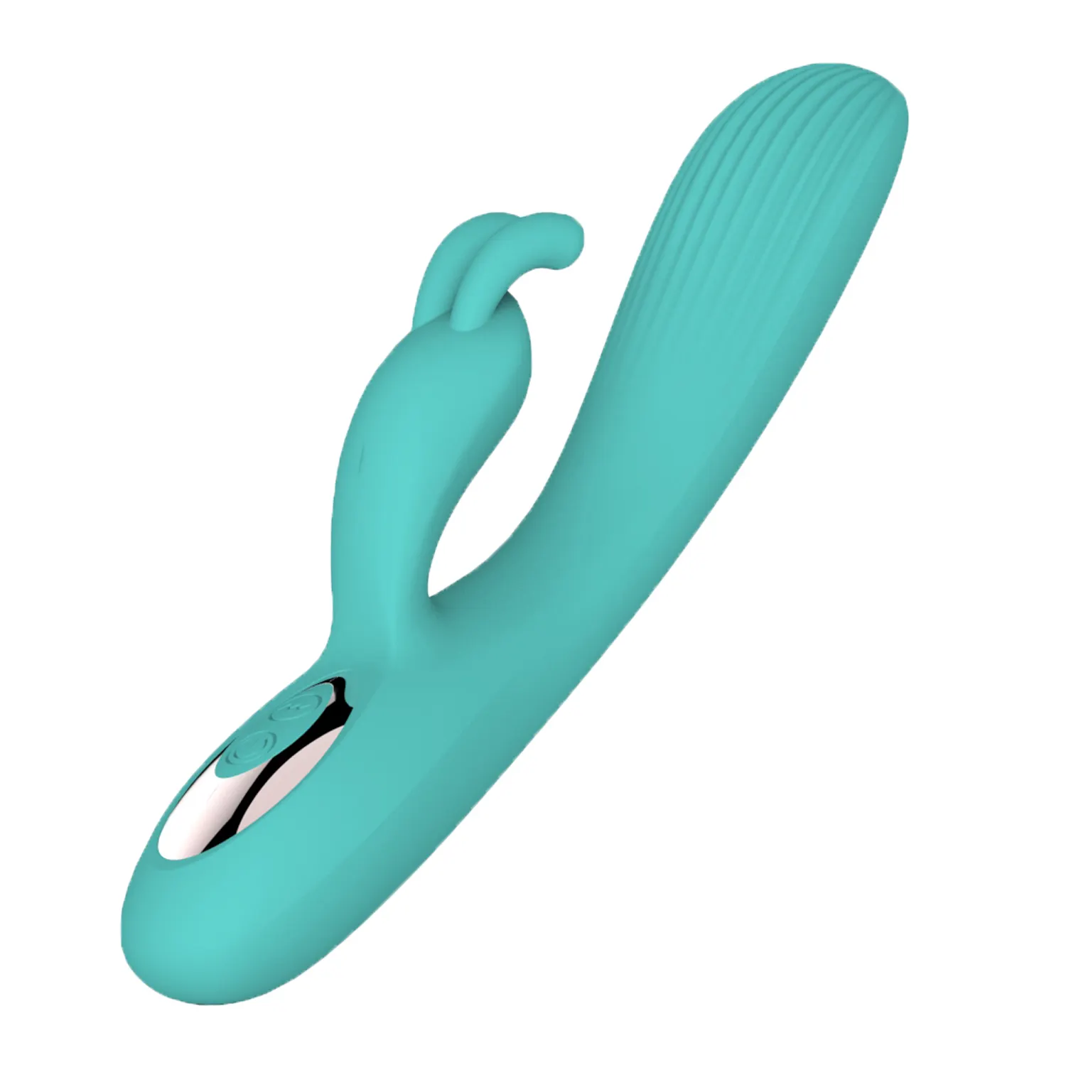 Silikon-USB-Ladegerät 10 Geschwindigkeiten Doppel-G-String grün harnröhren Vibrator für Frauen Mädchen Masturbation Kaninchen-Vibrator